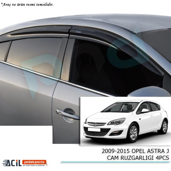 2009-2015 OPEL ASTRA J CAM RUZGARLIGI 4PCS