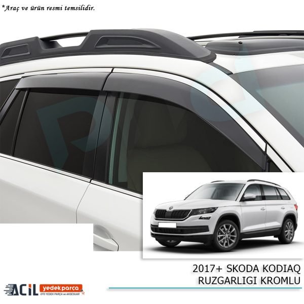 2017+ SKODA KODIAQ CAM RUZGARLIGI KROMLU