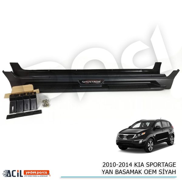 2010-2015 KIA SPORTAGE YAN BASAMAK OEM SIYAH