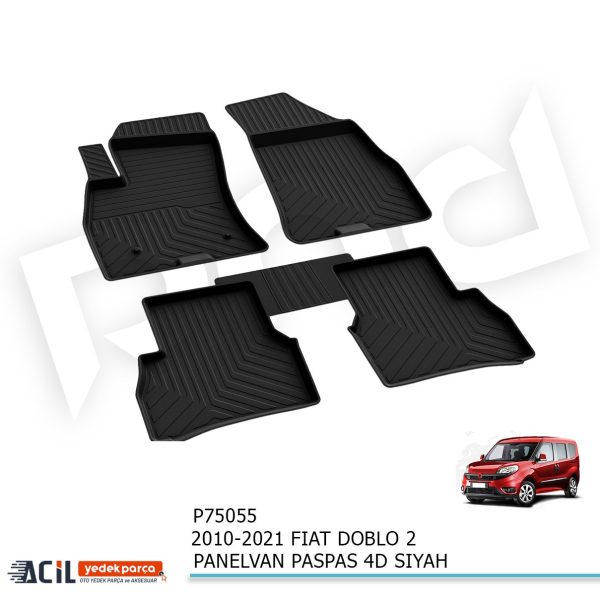 2010-2021 FIAT DOBLO 2 PANELVAN PASPAS 4D SIYAH