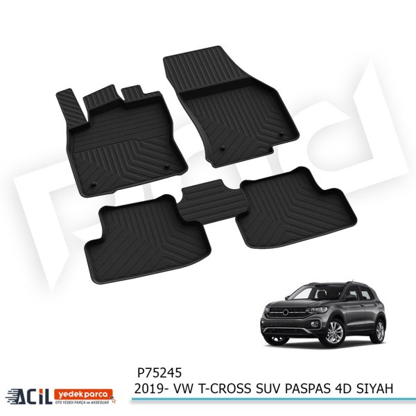 2019- VW T-CROSS SUV PASPAS 4D SIYAH