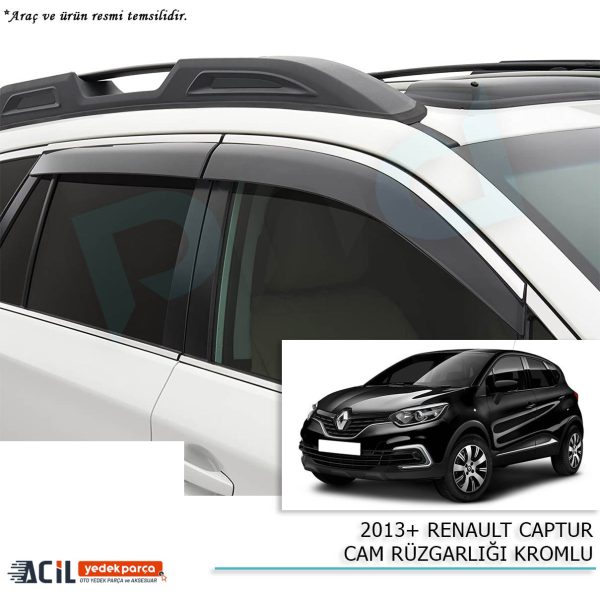 2013+ RENAULT CAPTUR CAM RUZGARLIGI KROMLU