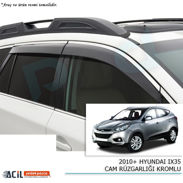 2010+ HYUNDAI IX35 CAM RUZGARLIGI KROMLU