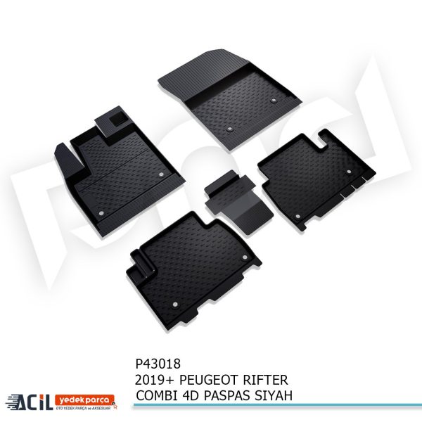 2019+ PEUGEOT RIFTER / DOBLO 4D PASPAS SIYAH