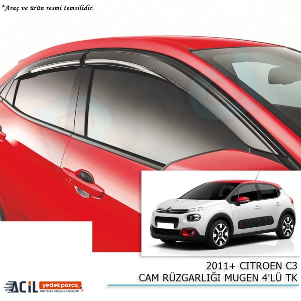 2011+ CITROEN C3 CAM RUZGARLIGI  4LU TK