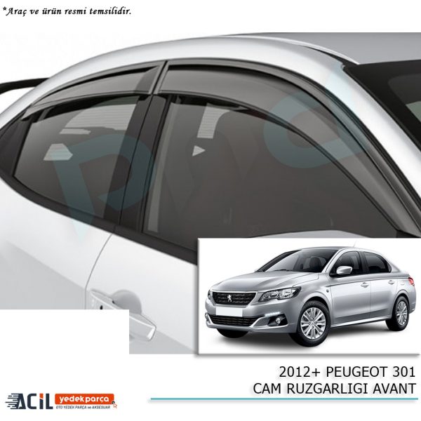 2012+ PEUGEOT 301 CAM RUZGARLIGI AVANT