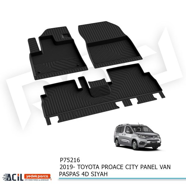 2019- TOYOTA PROACE CITY PANEL VAN PASPAS 4D SIYAH