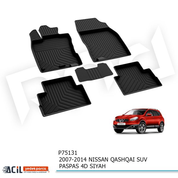 2007-2014 NISSAN QASHQAI SUV PASPAS 4D SIYAH