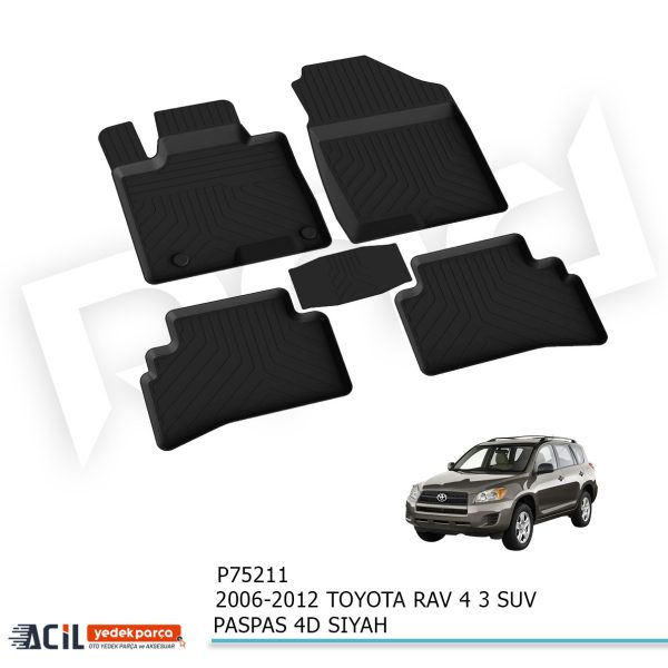 2006-2012 TOYOTA RAV 4 3 SUV PASPAS 4D SIYAH