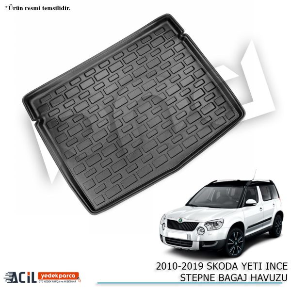 2010-2019 SKODA YETI INCE STEPNE BAGAJ HAVUZU