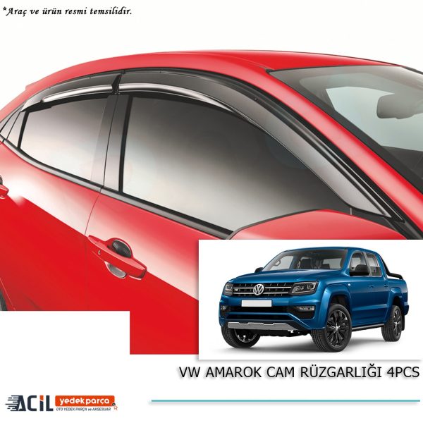 VW AMAROK CAM RUZGARLIGI 4PCS