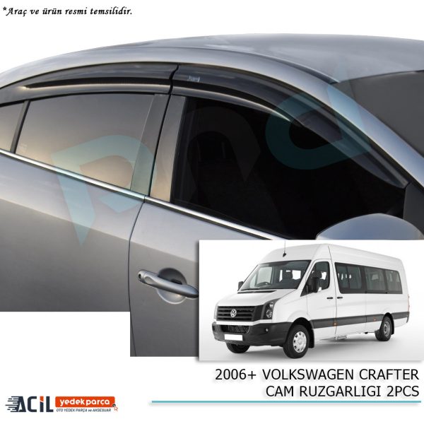 2006+ VOLKSWAGEN CRAFTER CAM RUZGARLIGI 2PCS