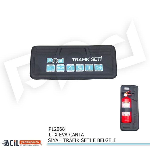 LUX EVA ÇANTA SIYAH TRAFIK SETI E BELGELI