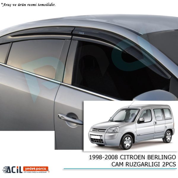 1998-2008 CITROEN BERLINGO CAM RUZGARLIGI 2PCS