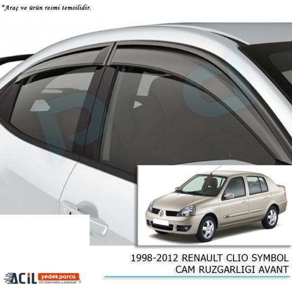 1998-2012 RENAULT SYMBOL CAM RUZGARLIGI AVANT