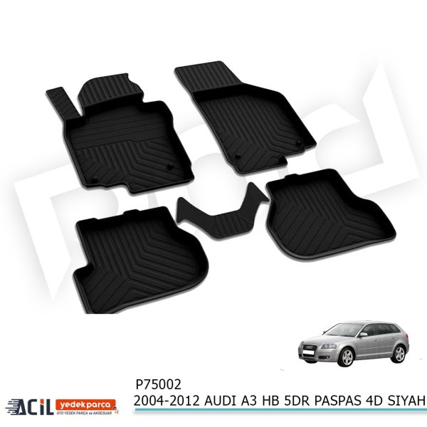 2004-2012 AUDI A3 HB 5KP PASPAS 4D SIYAH