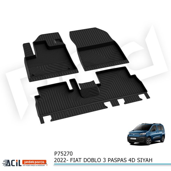 2022- FIAT DOBLO 3 PASPAS 4D SIYAH