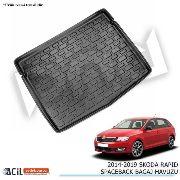 2014-2019 SKODA RAPID SPACEBACK BAGAJ HAVUZU