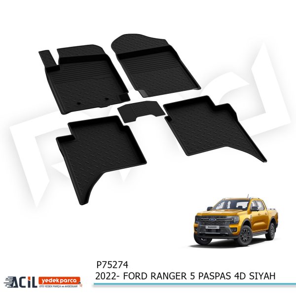 2022- FORD RANGER 4-5 PASPAS 4D SIYAH