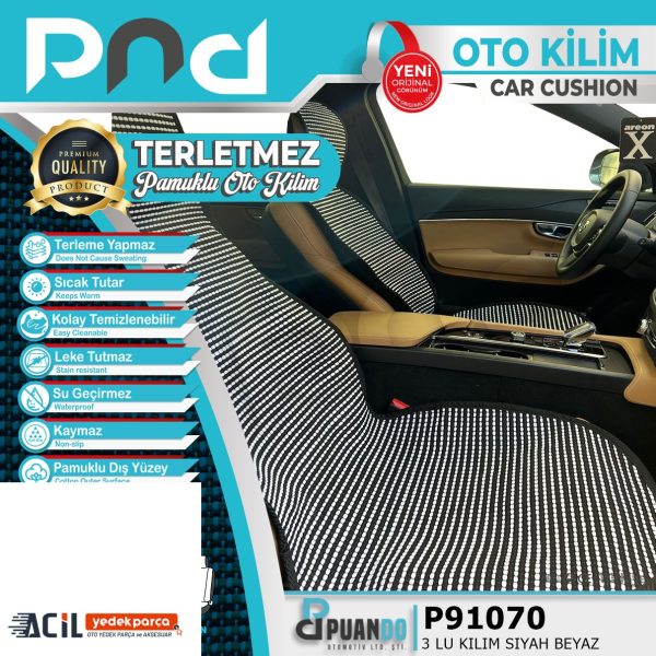 3 LU KILIM SIYAH BEYAZ