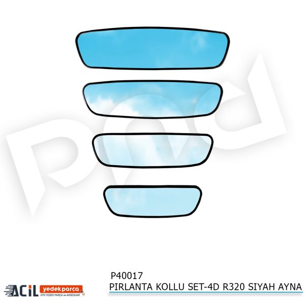 PIRLANTA KOLLU SET-4D R320 SIYAH AYNA-1.601.056D