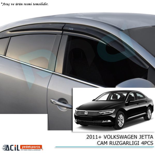 2011+ VOLKSWAGEN JETTA CAM RUZGARLIGI 4PCS