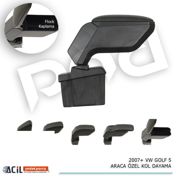 2004-2007 VW GOLF 5 ARACA OZEL KOL DAYAMA SIYAH