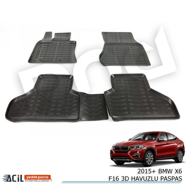 2015+ BMW X6 F16 3D HAVUZLU PASPAS