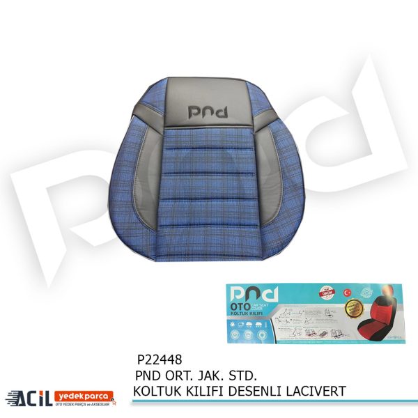 PND ORT. JAK. STD. KOLTUK KILIFI DESENLI LACIVERT