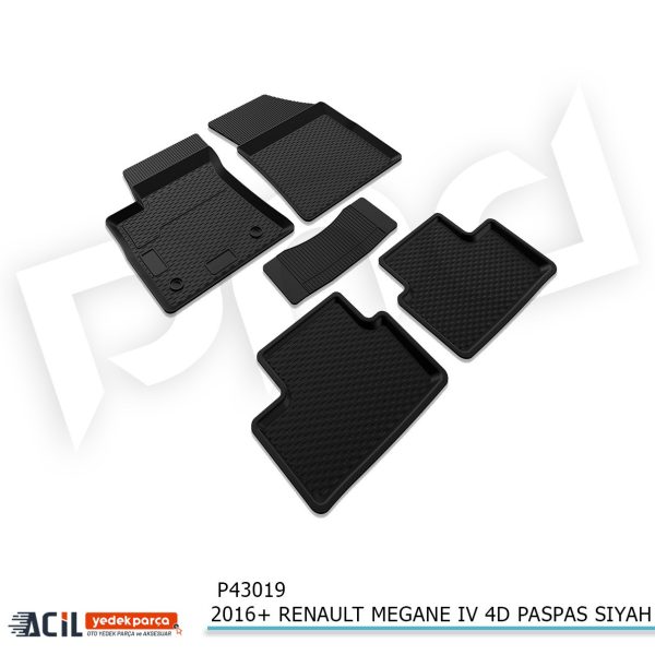2016+ RENAULT MEGANE IV 4D PASPAS SIYAH