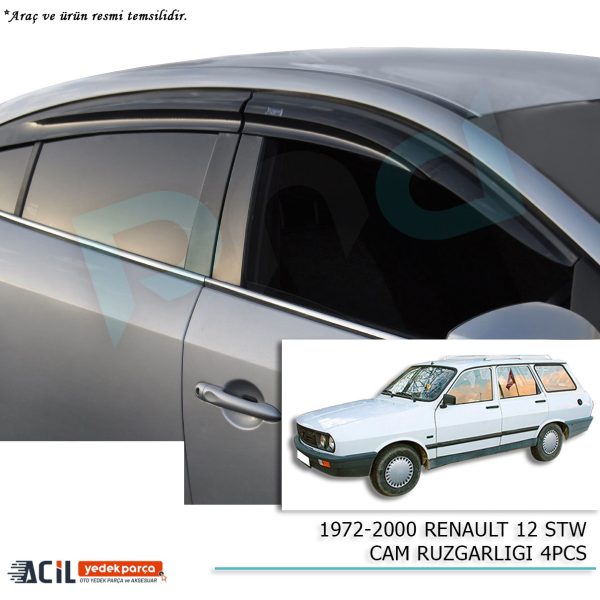 1972-2000 RENAULT 12 STW CAM RUZGARLIGI 4PCS