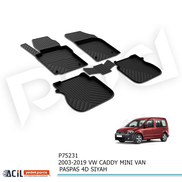 2003-2019 VW CADDY MINI VAN PASPAS 4D SIYAH