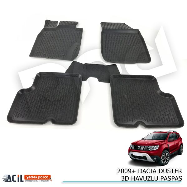 2009+ DACIA DUSTER 3D HAVUZLU PASPAS