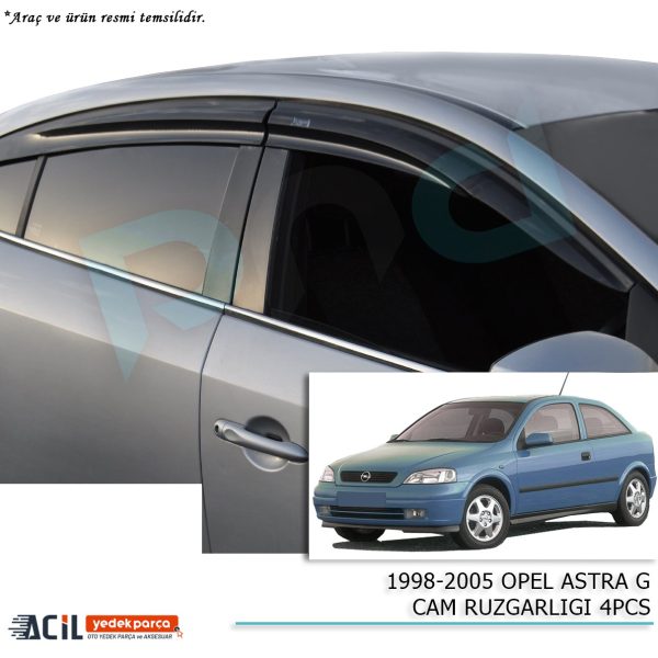 1998-2005 OPEL ASTRA G CAM RUZGARLIGI 4PCS