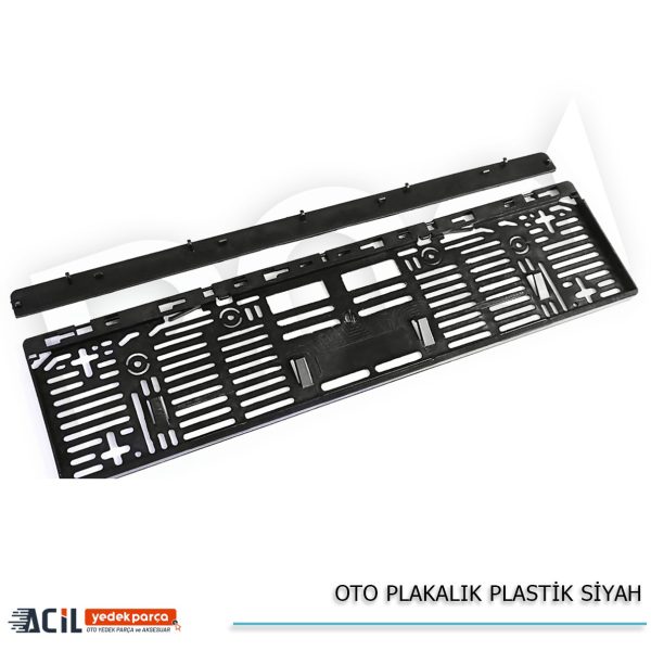 OTO PLAKALIK PLASTIK SIYAH