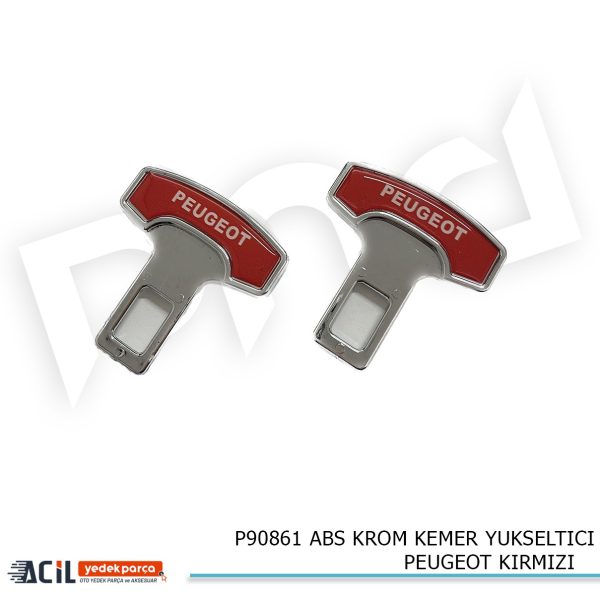 ABS KROM KEMER YUKSELTICI PEUGEOT KIRMIZI