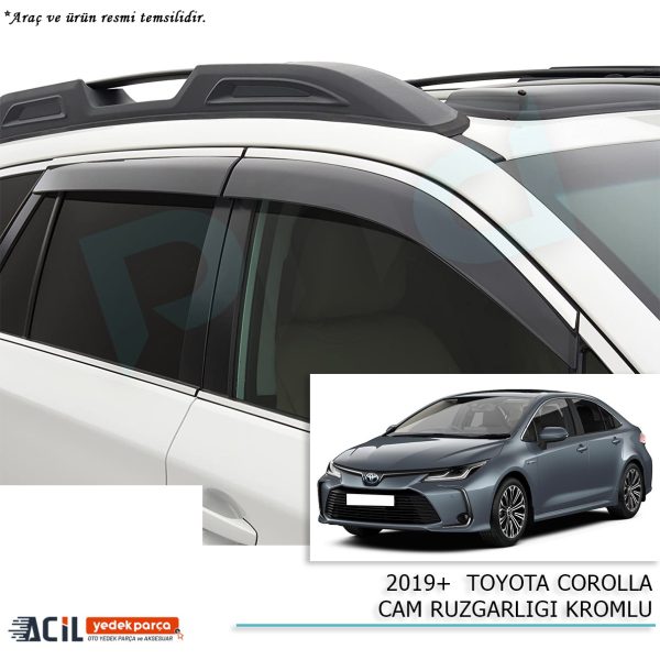 2019+ TOYOTA COROLLA CAM RUZGARLIGI KROMLU