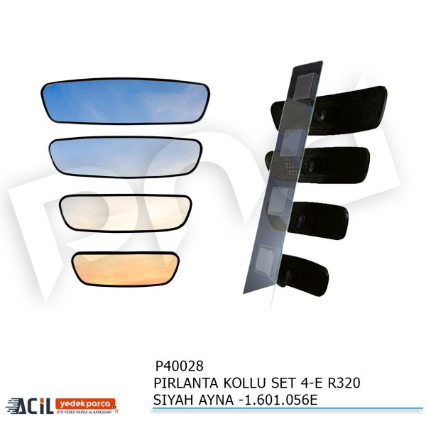 PIRLANTA KOLLU SET 4-E R320 SIYAH AYNA -1.601.056E