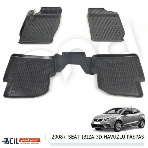 2008+ SEAT IBIZA 3D HAVUZLU PASPAS 5 PARCA