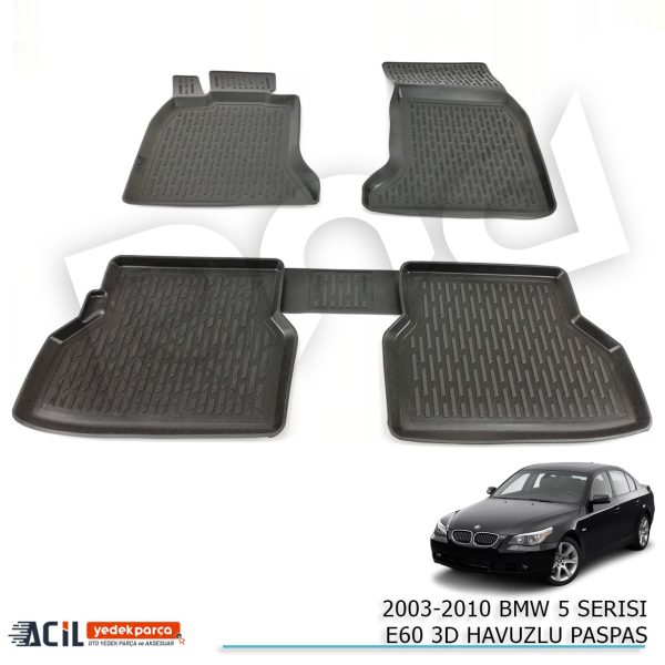 2003-2010 BMW 5 SERISI E60 3D HAVUZLU PASPAS