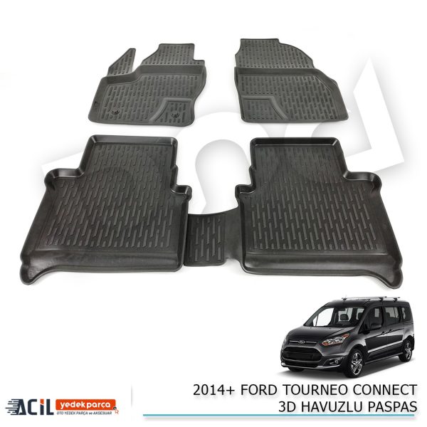 2014+ FORD TOURNEO CONNECT 3D HAVUZLU PASPAS