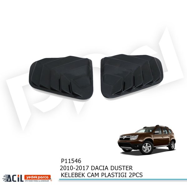 2010-2017 DACIA DUSTER KELEBEK CAM PLASTIGI 2PCS