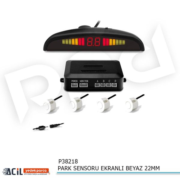 PARK SENSORU EKRANLI BEYAZ 22MM