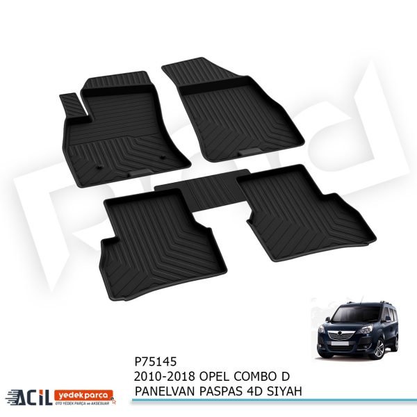 2010-2018 OPEL COMBO D PANELVAN PASPAS 4D SIYAH