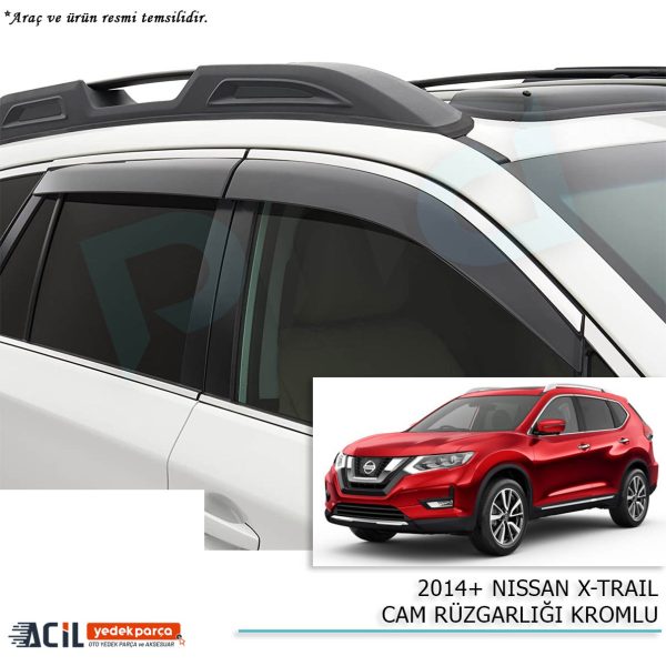 2014+ NISSAN X-TRAIL CAM RUZGARLIGI KROMLU