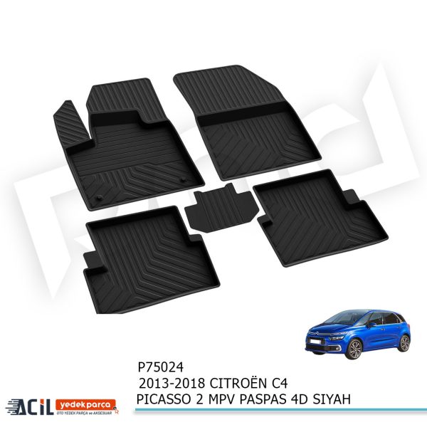 2013-2018 CITROËN C4 PICASSO 2 MPV PASPAS 4D SIYAH