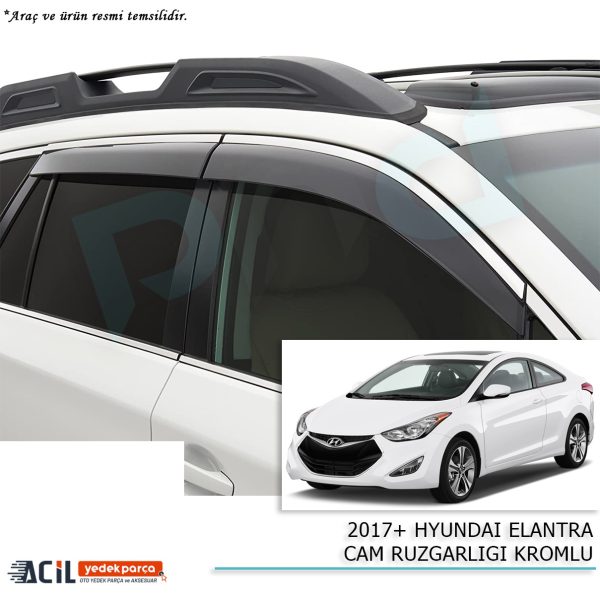 2017+ HYUNDAI ELANTRA CAM RUZGARLIGI KROMLU