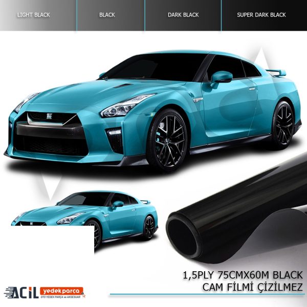 CAM FILMI CIZILMEZ 1PLY 75CMX60M BLACK %20