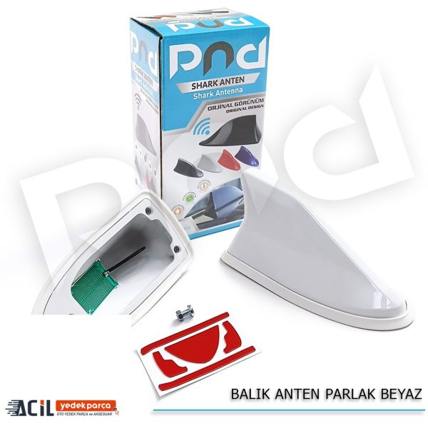 BALIK ANTEN PARLAK BEYAZ
