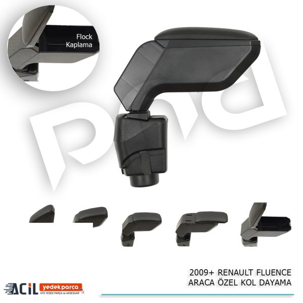 2009+ RENAULT FLUENCE ARACA OZEL KOL DAYAMA SIYAH